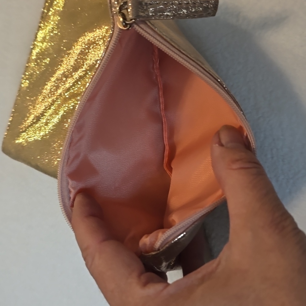 Metallic Gold and Silver Pouches - Picture 3 of 4